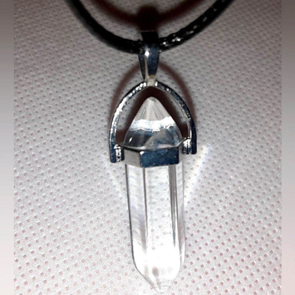NATURAL energy crystal pendant necklace for male or female